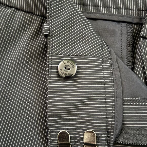 BEBE Vintage Y2K Pin Striped Tuxedo Dress Pants Slacks Women’s Size 10 *RARE* - Picture 7 of 14